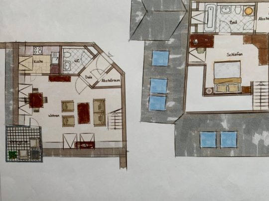 Grundriss beide Etagen